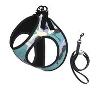 Arnés para perro con estampado de grullas voladoras, arnés ajustable para cachorros, clips de correa, arneses para mascotas, chaleco de entrenamiento para mascotas