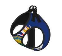 Arnés para perro con estampado de la bandera del estado de Nueva York, chaleco con correa para mascotas para perros pequeños a medianos, perfecto para aventuras al aire libre