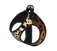 Arnés para perro con estampado de leopardo animal, chaleco con correa para mascotas para perros pequeños a medianos, perfecto para aventuras al aire libre