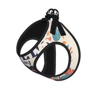Arnés para perro con estampado del Día del Padre, chaleco con correa para mascotas para perros pequeños a medianos, perfecto para aventuras al aire libre