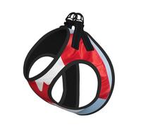 Arnés para perro con la bandera canadiense, equipado con correas reflectantes y hebillas de liberación rápida, adecuado para gatos y perros pequeños