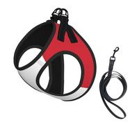 Arnés para perro con la bandera italiana, equipado con correas reflectantes y hebillas de liberación rápida, adecuado para gatos y perros pequeños