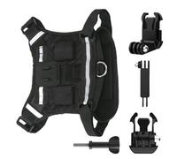Arnés para Perro con Montura para Cámara - Soporte Ajustable Seguro para Mascotas | Chaleco para Perros Grandes con Portacámaras De Acción | para Perros Pequeños, Medianos Y Grandes, Exterior, Paseo,