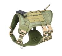 Arnés para perro grande con forro interior transpirable que garantiza comodidad y durante actividades al aire libre y tareas de entrenamiento, visibilidad nocturna