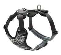 Arnés para Perro Hunter Divo Reflectante Negro/Gris Talla S (45-56 cm)