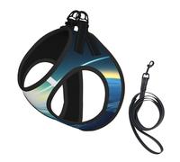 Arnés para perro Mirando hacia arriba a The Earth, equipado con correas reflectantes y hebillas de liberación rápida, adecuado para gatos y perros pequeños