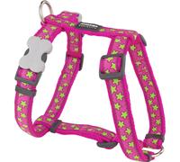 Arnés para Perro Red Dingo STYLE STARS LIME ON HOT PINK 36-54 cm 30-48 cm