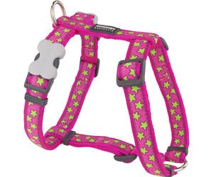 Arnés para Perro Red Dingo STYLE STARS LIME ON HOT PINK 45-66 cm 36-59 cm