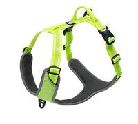 Arnés para Perro Reflectante Ajustable No Tire Durable Mascota Chaleco Coche Viaje al Aire Libre TLH6071(Amarillo neón,M)