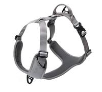 Arnés para Perro Reflectante Ajustable No Tire Durable Mascota Chaleco Coche Viaje al Aire Libre TLH6071(Gris,XL)