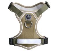 Arnés para perro sin tirones, chaleco acolchado suave ajustable para mascotas con 2 cierres de seguridad, clips de correa, arnés de amor verdadero para perros, diseño reflectante sin estrangulamiento