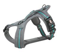 Arnés para Perro Trixie Fusion Confort Grafito Azul Océano S/M