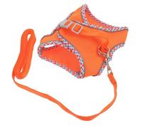 Arnés para Perros Ajustable sin Tirones, Chaleco Naranja para Paseo | Poliéster Resistente, Sujeción Segura de Correa, Adecuado para Entrenamiento y Jogging Cachorros y Gatos