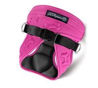 Arnés para Perros Comfort Fit sin tirones y escapadas, con Hebillas Ajustables, Acolchado Suave, Elementos Reflectantes y Sistema de sujeción Tipo «Choke», Tipo Chaleco con Entrada fácil y asa de