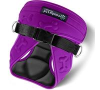 Arnés para Perros Comfort Fit sin tirones y escapadas, con Hebillas Ajustables, Acolchado Suave, Elementos Reflectantes y Sistema de sujeción Tipo «Choke», Tipo Chaleco con Entrada fácil y asa de