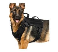 Arnés para perros con diseño ergonómico para perros pequeños y grandes, cinturón ajustable, chaleco de seguridad antitirones para entrenamiento para perros grandes