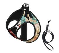 Arnés para Perros con Estampado de la Torre Eiffel de París, arnés para CAC