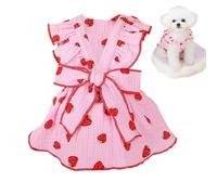 Arnés para perros de ciudad: vestido para cachorro de flores, vestido con arnés para perros, vestido floral para perros, arnés para perros con flores, flores para perros hembras | Ab