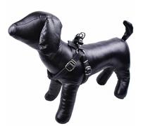Arnés para perros de cuero negro mod. Confort de GogiPet®