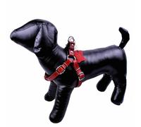 Arnés para perros de cuero rojo mod. Confort de GogiPet®