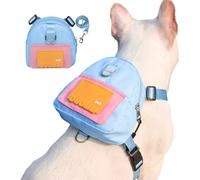 Arnés Para Perros De Sillín | Pet Saddlebag Para Camping | Arnés Para Perros De Viaje Con Bolsas De Sello, De Sillín, Perros Para Llevar Una De Caca, Sillín Perros Cómodo Grande C