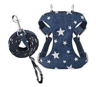 Arnés para perros - Denim & Mesh Adjustable Quick-Dry Harness | Reflective Dog Chest Harnes, Pet Training Tool for Puppies, Walks, Yard, Hiking, and Outdoor Adventures