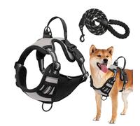 Arnés para Perros Grandes - Equipo de Paseo Reflectante para Cachorros,Arnés para Caminar Nocturno | para Senderismo Entrenamiento Jogging Paseos Diarios Parque Aventuras Camping Viajes Públicos
