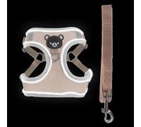 Arnés para perros iluminado, arnés para perros que brilla en la oscuridad - Cuerda de tracción y arnés para mascotas - Arnés ajustable para perros pequeños Chaleco ligero Combo