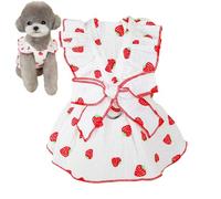 Arnés para perros pequeños, arnés de flores | Lindos floreros para perras, pajarita transpirable con hebilla de cordón para perros pequeños, gatos, niñas, cachorros