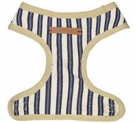 Arnés para perros suave "Ultima", rayas azules y blancas