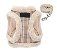 Arnés para Perros, Y Correa Acolchada del arnés Perrito Animal doméstico Chaleco Suave Plomo Ajustable(Gray,XXS)