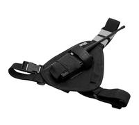 Arnés para radio de pecho, chaleco portátil, bolsillo negro en el pecho con correa ajustable, compatible con Motorola Uniden Kenwood ICOM Baofeng Walkie Talkie ligero y duradero, ideal para