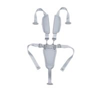 Arnés para silla de alimentación de bebé, cinturón de sujeción ajustable de 5 puntos, almohadillas de hombro de poliuretano, compatible con la mayoría de cochecitos, arnés de hombro de piel sintética