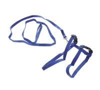 Arnés Pequeño Cascabel Ajustable con Nylon Azul de Conejos | Control Cómodo y Ultrasuave, Resistente a Roturas, para Caminar y Correr con Tu Conejo