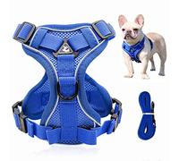 Arnes Perro Grande Mediano, Arnés Antitirones Reflectante, Arnés de Soporte con Asa y Correa, Sin Tirón Malla Suave Arnés para Perros, Chaleco Acolchado Ajustable para Adiesreamiento CorrerTamaño(L)