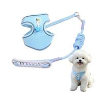 Arnés Perro Reflectante con Cascabel, Antitirones Transpirable | Correa Para Perro Transpirable Antirrotura Estilo Chaleco, Para Paseo Diaria, Mediano Pequeño
