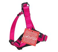 Arnés Petral Basic para Perro Grande T3 - Talla L 35 - 40 x 2 cm - Color Fucsia - Estampado Liso - Tejido Resistente Fabricado en Nylon - Abrochado Fácil - Accesorios para Perros - Consentida