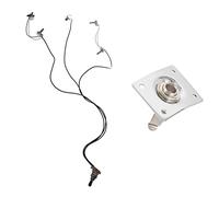 Arnés Precableado de Guitarra Eléctrica 1 Uds. Placa Cromada Para Guitarra E-output Con Partes De Guitarra Eléctrica Arnés De Cableado Arnés de Cableado de la Guitarra