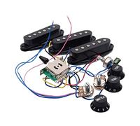 Arnés precableado para guitarra, arnés de cableado para guitarra eléctrica, convertidor de 5 vías, pastilla de control 2T1V para guitarras eléctricas, interruptor de 5 vías, arnés de cableado