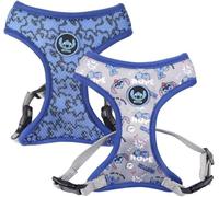 Arnés Premium para Perros de Stitch - Talla XXS/XS - Color Azul - Arnés Antitirones y Ajustable Adiestramiento - Elaborado en Poliéster 100% - Producto Original Diseñado en España