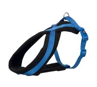 TRIXIE - Arnés premium con relleno de vellón, M-L: 50-90 cm/25 mm, Azul(Royal Blue)