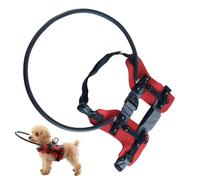 Arnés protector para perros ciegos - Collar de navegación con bandas reflectantes para perros con discapacidad visual | Collar de guía ajustable para mascotas, interior y exterior,
