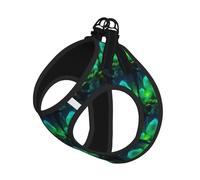 Arnés reflectante con estampado de hongos mágicos para perros y gatos pequeños, chaleco reflectante para caminar al aire libre