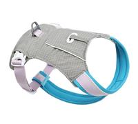 Arnés reflectante para cachorros y gatos, color gris púrpura, 1 L | Chaleco ligero con malla suave y fácil de usar, resistente al agua para entrenamiento de mascotas,