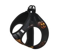Arnés reflectante para perro con diseño de búho, calabaza, fantasma, calabaza, para Halloween, para entrenamiento de caminata