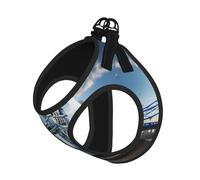 Arnés reflectante para perro, diseño histórico de Old Tower Bridge con estampado de Londres, arnés para mascotas, arnés para cachorros, para entrenamiento de caminata