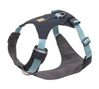 RUFFWEAR Arnés para Perros Hi & Light, Ultraligero para Caminar de Aventura, Totalmente Ajustable, Portal de Accesorios de Aluminio en V, Bolsa de identificación, Basalt Grey XXX-Small