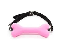 Arnés Suave De Silicona Para La Boca, Mordaza Con Forma De Hueso De Perro, Mordaza Con Boca Abierta, Mordaza Para Esclavos, Productos Sexuales, Juguetes Sexuales Para Mujeres, Color Rosa