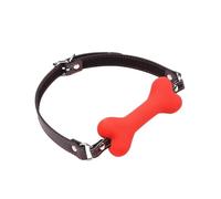 Arnés Suave De Silicona Para La Boca, Mordaza Con Forma De Hueso De Perro, Mordaza Con Boca Abierta, Mordaza Para Esclavos, Productos Sexuales, Juguetes Sexuales Para Mujeres, Rojo