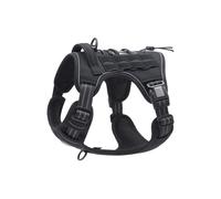 Arnés táctico para perros, ajustable, transpirable, fácil de poner y quitar, color negro, talla L, para